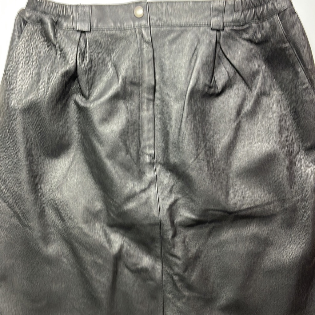 100% Vintage Leather Skirt